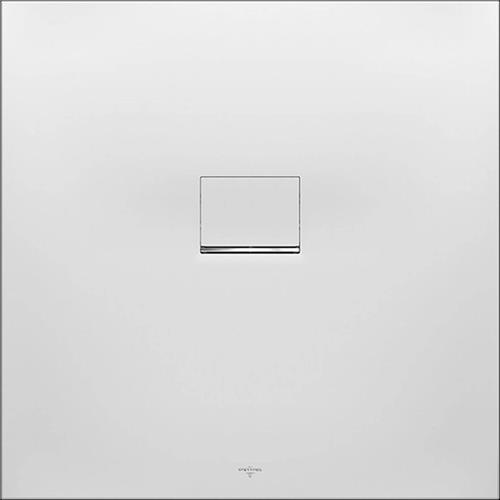 Villeroy & Boch Squaro Infinity kunststof douchebak - quaryl vierkant 90x90x4cm - mat wit