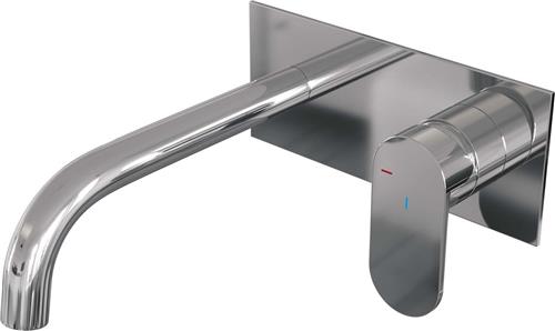 Brauer Chrome Edition Wastafelmengkraan type B3 greep inbouw ColdStart chroom gepolijst