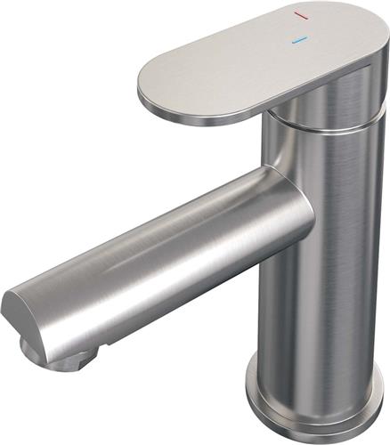 Brauer Brushed - Edition Wastafelmengkraan opbouw - laag - model C - PVD - geborsteld RVS