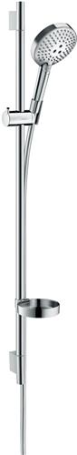 hansgrohe Raindance Select S doucheset 120 3jet PowderRain met Unica'S Puro glijstang 90 cm chroom