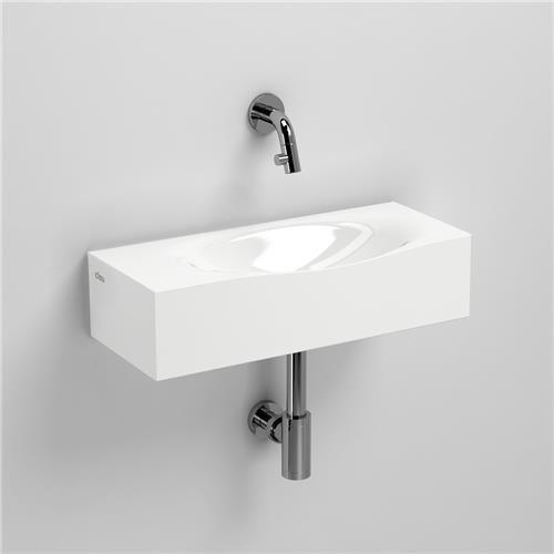 Clou Hammock fontein 45x18cm voorbewerkt kraangat mineraalsteen Wit