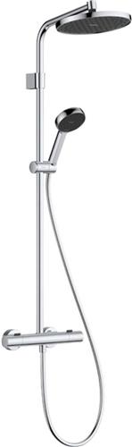 Hansgrohe Activera S Regendoucheset - thermostaat - hoofddouche 24cm - chroom