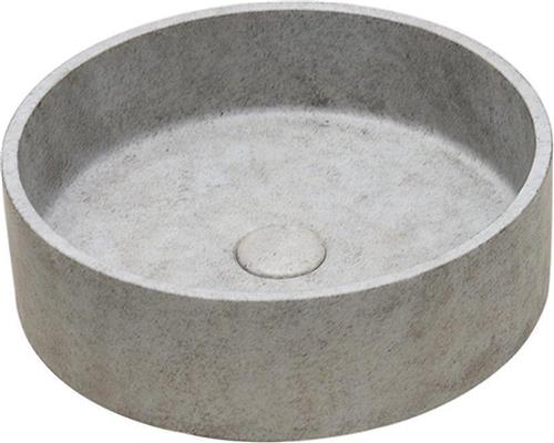 Ideavit Ora Waskom 39x12cm rond concrete beton beige