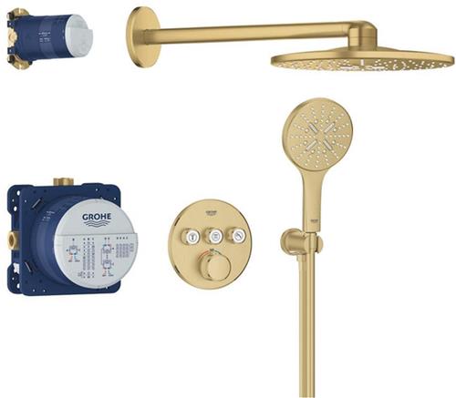 Grohe Grohtherm smartcontrol Perfect showerset cool sunrise geborsteld