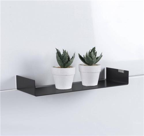 Looox Shelf C inbouwplanchet - 30x10cm - zwart mat