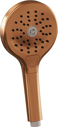Brauer Copper Edition 3 standen handdouche rond - geborsteld koper PVD