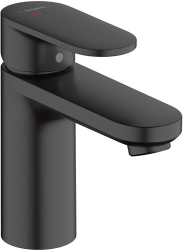 hansgrohe Vernis Blend ééngreeps wastafelmengkraan 100 CoolStart met trekwaste mat zwart