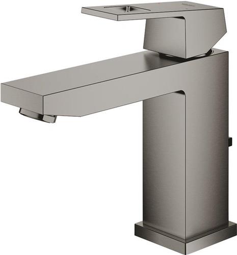 GROHE Eurocube waterbesparende wastafelkraan m-size met waste brushed hard graphite