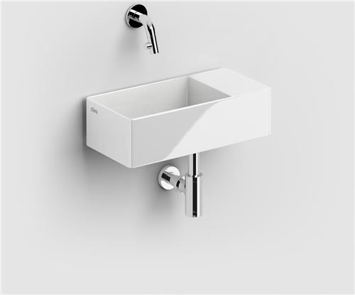 Clou New Flush 3 fontein 35x18cm zonder kraangat keramiek glanzend wit
