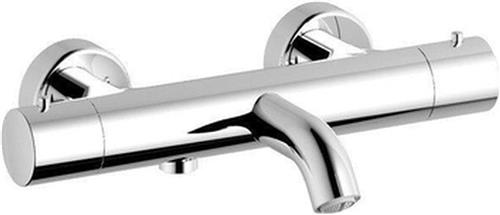 Nemo Nero badkraan - 28.2cm - opbouw - thermostatisch - messing chroom