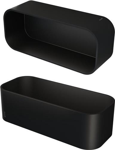 Geesa Frame Douchemand / Planchet - 25 cm - Zwart