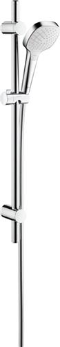 Hansgrohe MySelect glijstangset m. handdouche 65 cm, Ø11cm m. 3 straalsoorten m. doucheslang en verstelbare wandsteun chroom