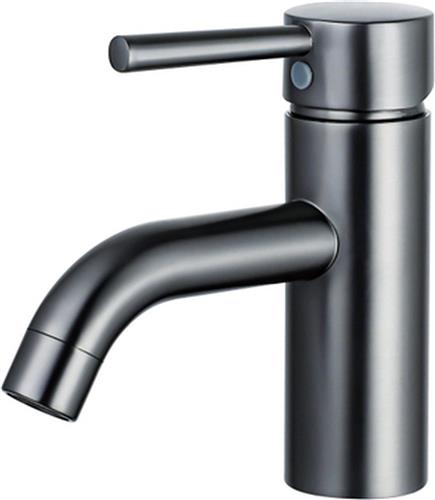 Fortifura Calvi Wastafelkraan - 14.8cm - opbouw - Geborsteld Gunmetal PVD