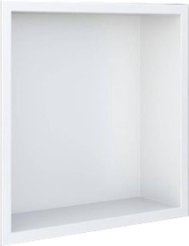 Looox BoX nis - 30x30x7cm - inbouw - met flens - wit