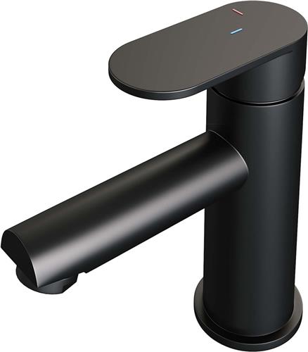 Brauer BlackEdition Wastafelmengkraan opbouw - laag - model C - mat zwart