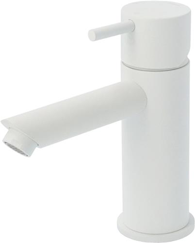 Wastafelmengkraan Hotbath Cobber 1-hendel Recht 14.3 cm Mat Wit