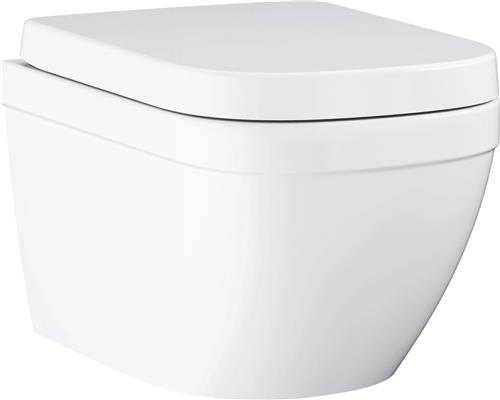 GROHE Euro hangend toiletpot met deksel - Soft close - Keramiek - Wit
