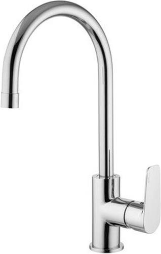 Nemo Nero wastafelkraan - 37.9cm - opbouw - mengkraan - draaibaar - messing chroom