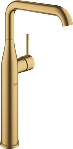 GROHE Essence New Wastafelkraan - Extra hoge draaibare uitloop - Mat goud