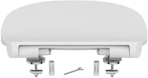 Ideal Standard Connect closetzitting met deksel met softclose dun wit
