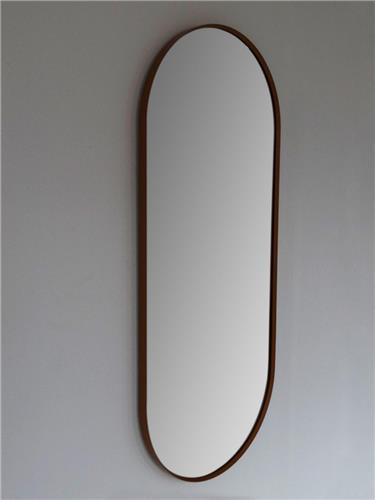 Royal plaza Intent spiegel ovaal met lijst 90x38 cm mat zwart