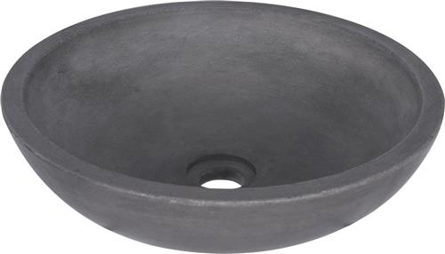 Differnz Ravano - Wastafel beton donkergrijs - Rond - 40 x 40 x 12 cm