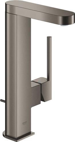 GROHE Plus Waterbesparende Wastafelmengkraan - maat L - uittrekbare uitloop - met waste - hard graphite geborsteld - 23843AL3