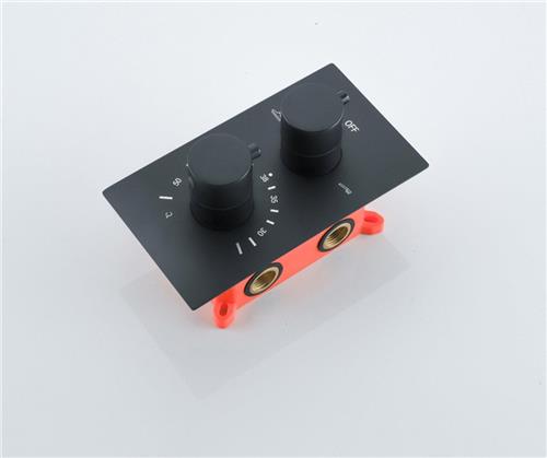 Fortifura Calvi Thermostatische Inbouwkraan - met inbouwdeel - mat zwart