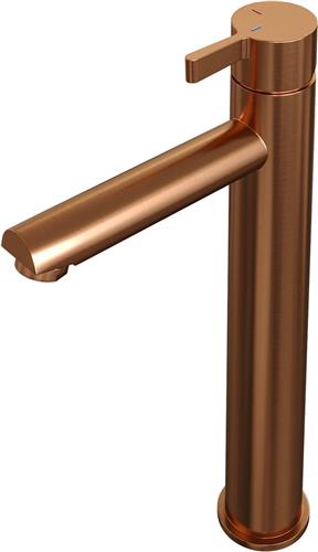 Brauer Copper Edition Wastafelmengkraan verhoogd type HD1 greep ColdStart PVD