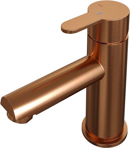 Brauer Copper Edition Wastafelmengkraan opbouw - laag - model d - PVD - geborsteld koper