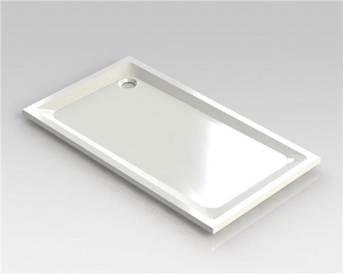 Nemo Spring Horus douchebak acryl 160x90x4.5cm afvoer D90 wit zonder potenstel dikte 4 mm