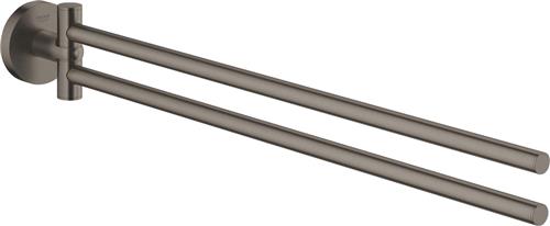 GROHE Essentials Handdoekhouder - metaal - hard graphite geborsteld (mat antraciet) - 40371AL1