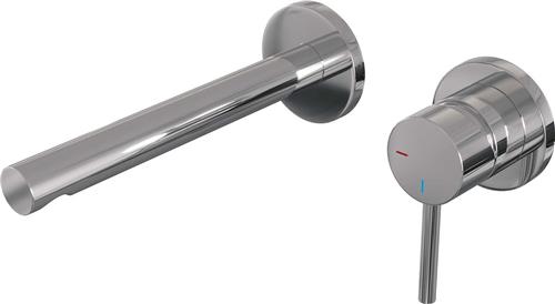 Brauer Chrome Edition inbouw wastafelkraan I-model - hendel 1 - chroom