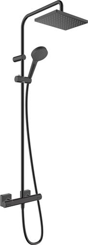 hansgrohe Vernis Shape Showerpipe 230 1jet met douchethermostaat EcoSmart mat zwart