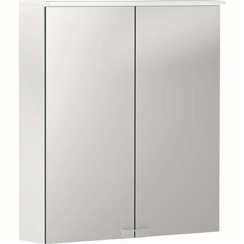 Geberit Option spiegelkast met verlichting 2 deuren 60x67,5 cm, wit