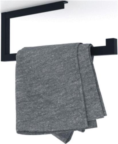 Looox Rail Handdoekhouder - 35cm - zwart mat