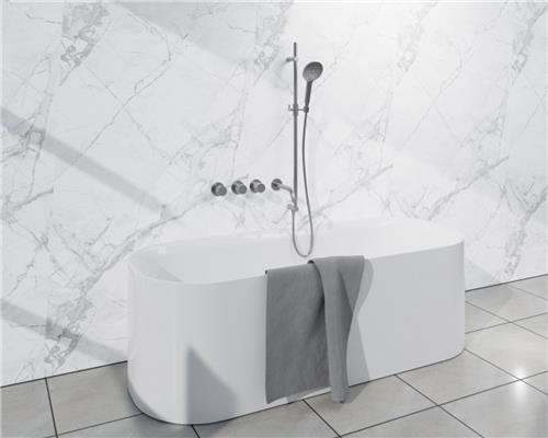 Fortifura Nebbio Badcombinatie-set - thermostaatkraan - inbouwdeel - glijstang - metalen doucheslang - ronde handdouche - uitbreiding inbouwdeel - uitloop - geborsteld RVS