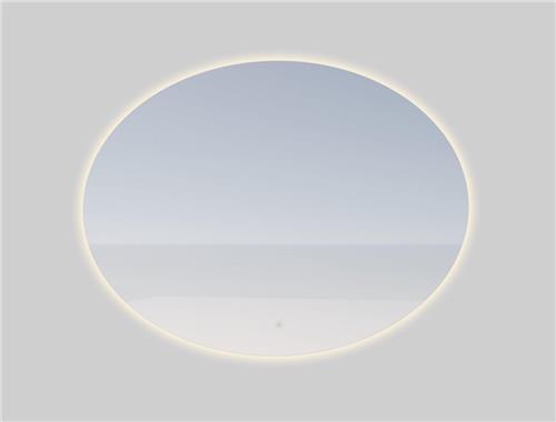 Adema Oval badkamerspiegel - Ovaal - 80x60cm - Indirecte LED verlichting - Spiegelverwarming en touch schakelaar