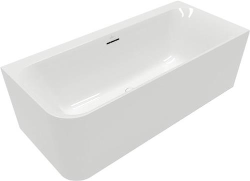 Villeroy & Boch Loop & friends half vrijstaand bad - 180x80cm - hoek rechts - Acryl Wit Alpin glans