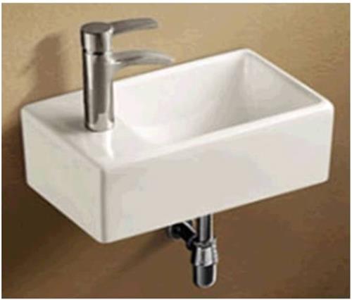 Royal Plaza Capella fontein 30,5x19x11 cm 1 kraangat links wit